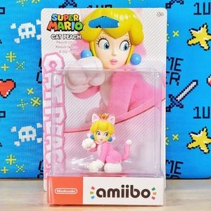 Amiibo Super Mario 3D World Princess Cat Peach Nintendo Switch & 3DS Collectible